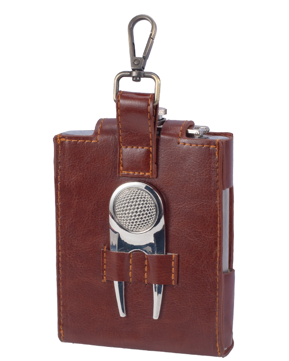 Men's Republic Golfers Luxury Hip Flask Set