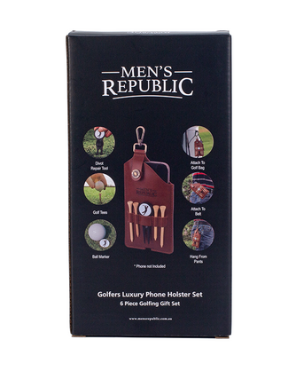 Men's Republic Golfers Luxury Phone Holster Set