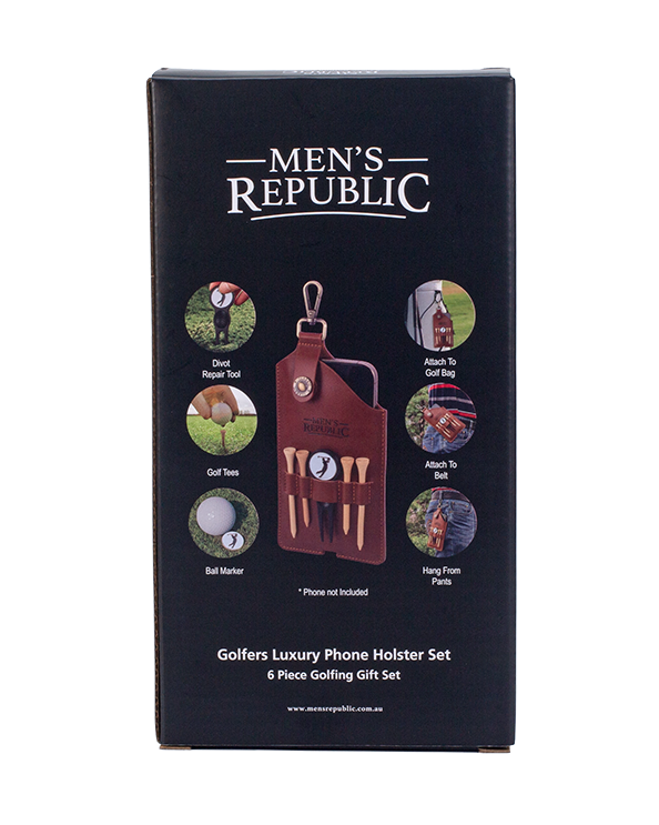 Men's Republic Golfers Luxury Phone Holster Set