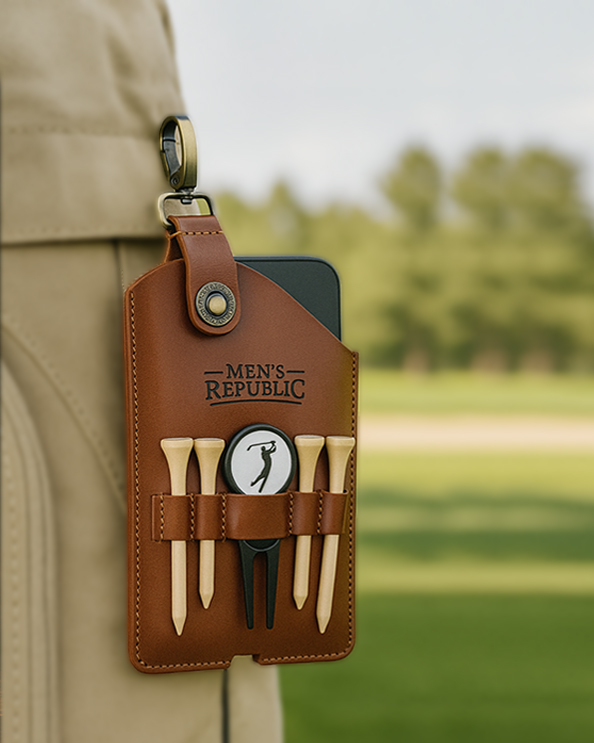 Men's Republic Golfers Luxury Phone Holster Set