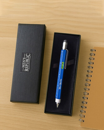 Men's Republic Stylus Pen Pocket Multi Tool 9-in-1  functions - Blue