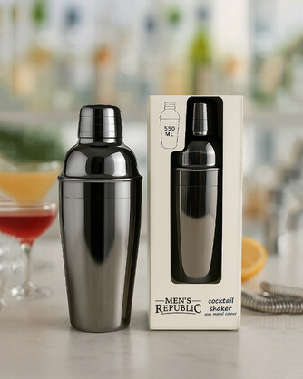 Men's Republic Gunmetal Cocktail Shaker - 550ml