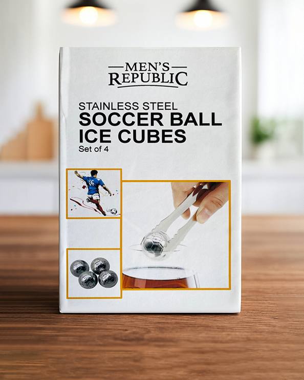 Men's Republic Soccer Ball Ice Cubes - 4 Pieces