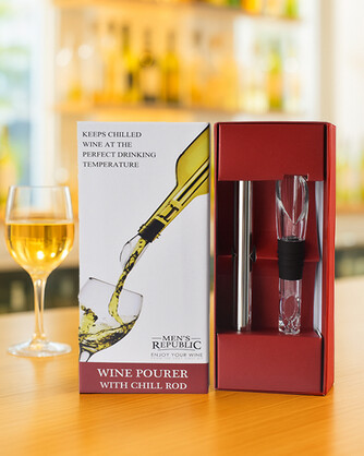 Men's Republic Wine Chiller Stick with Aerator & Pourer
