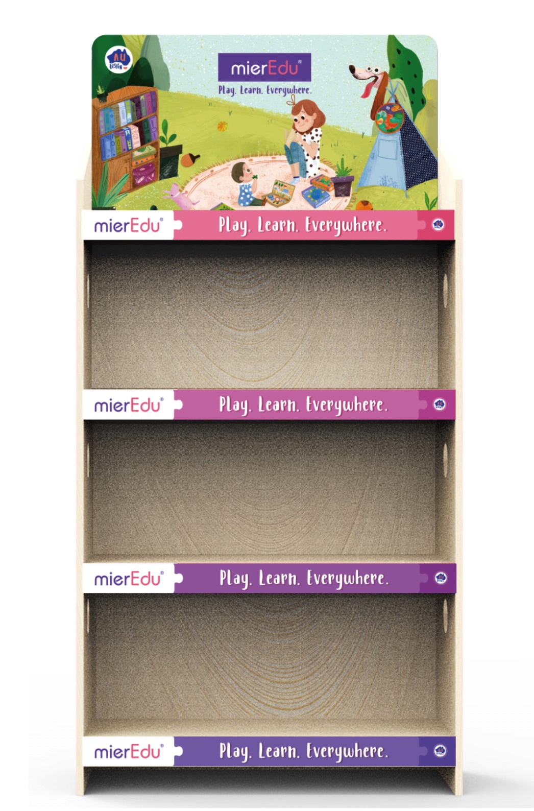 Wholesale mierEdu MDF Stand Happy Distribution Fieldfolio