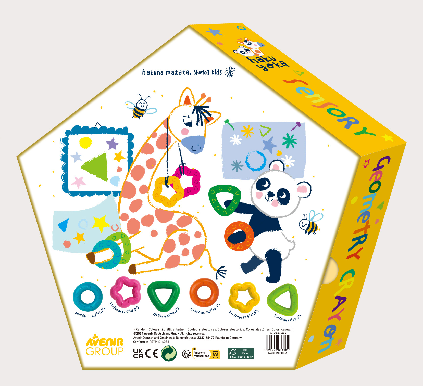 6 Sensory Geometry Crayon