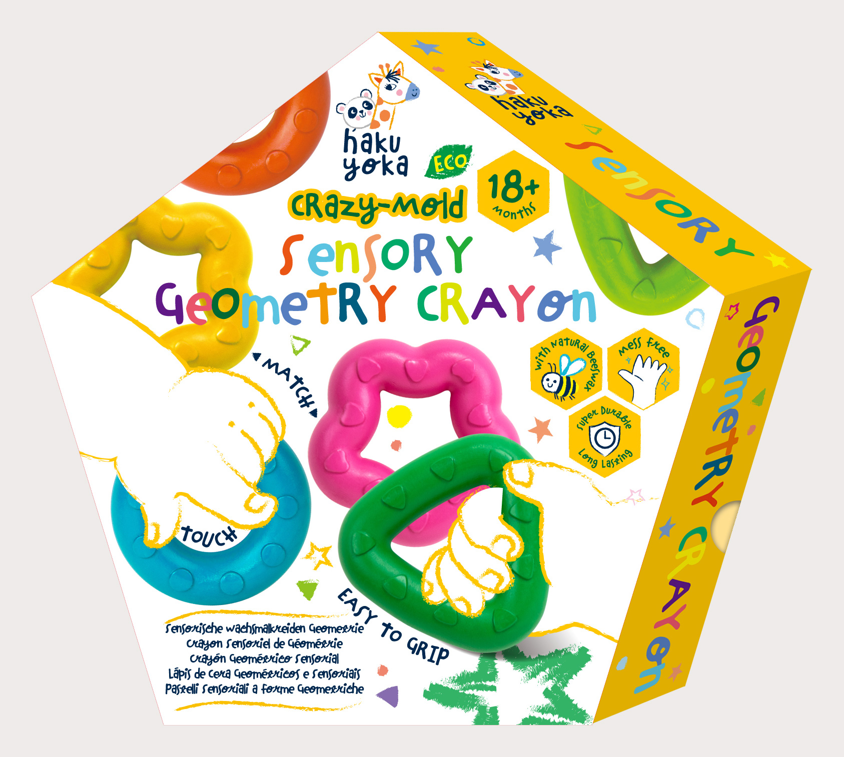 6 Sensory Geometry Crayon