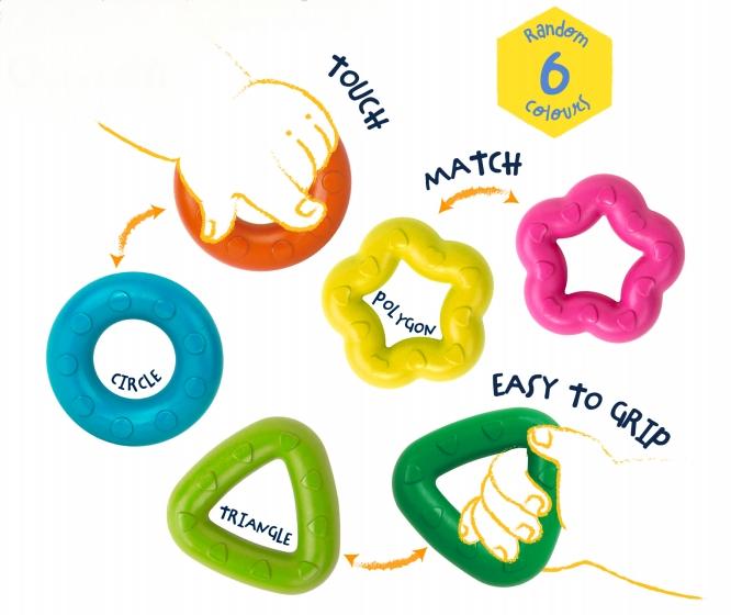 6 Sensory Geometry Crayon