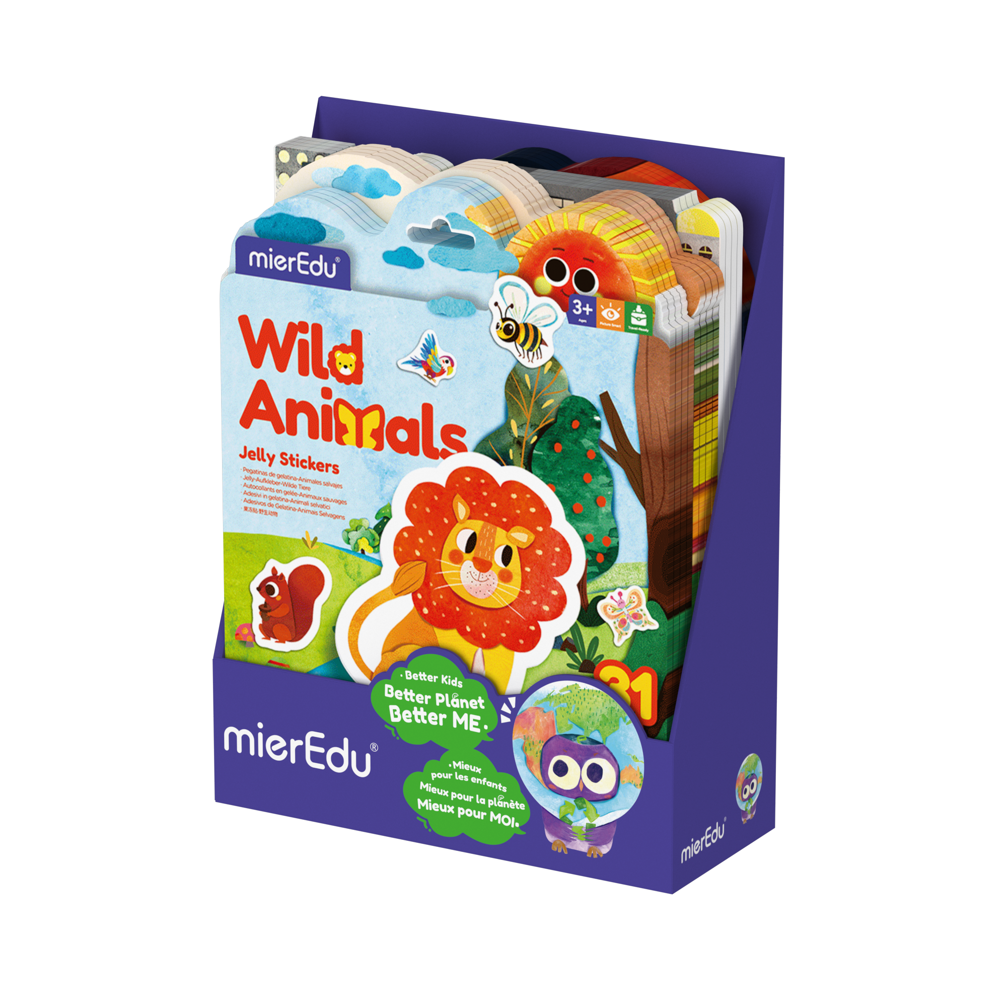 Jelly Stickers PDQ, totally 16pcs