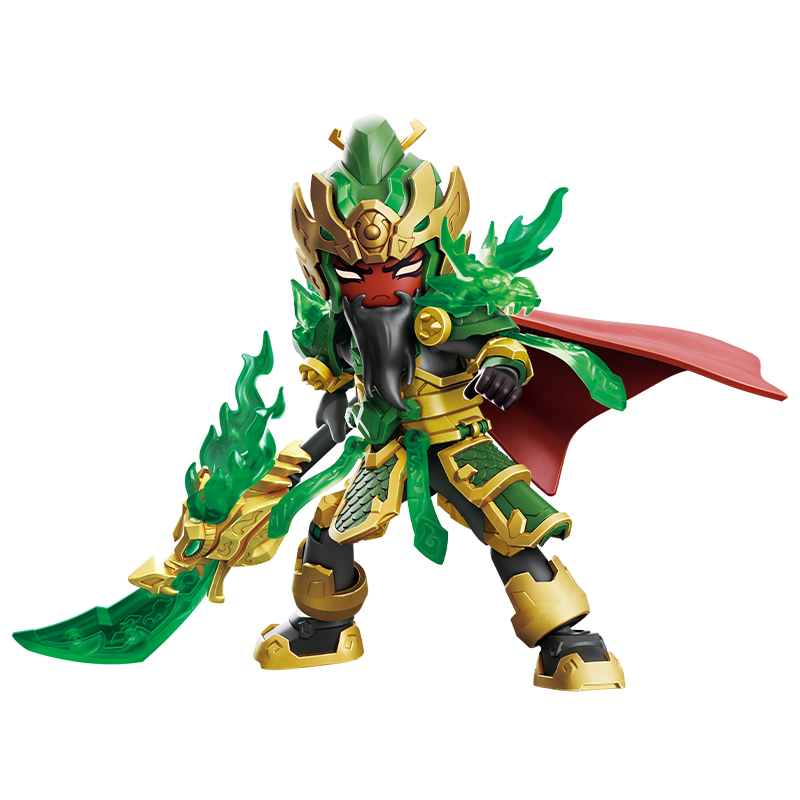 Blokees Figures - Hero Infinity (Model Kit)  Armor Version 21 -Guan Yu (Divine Armour)