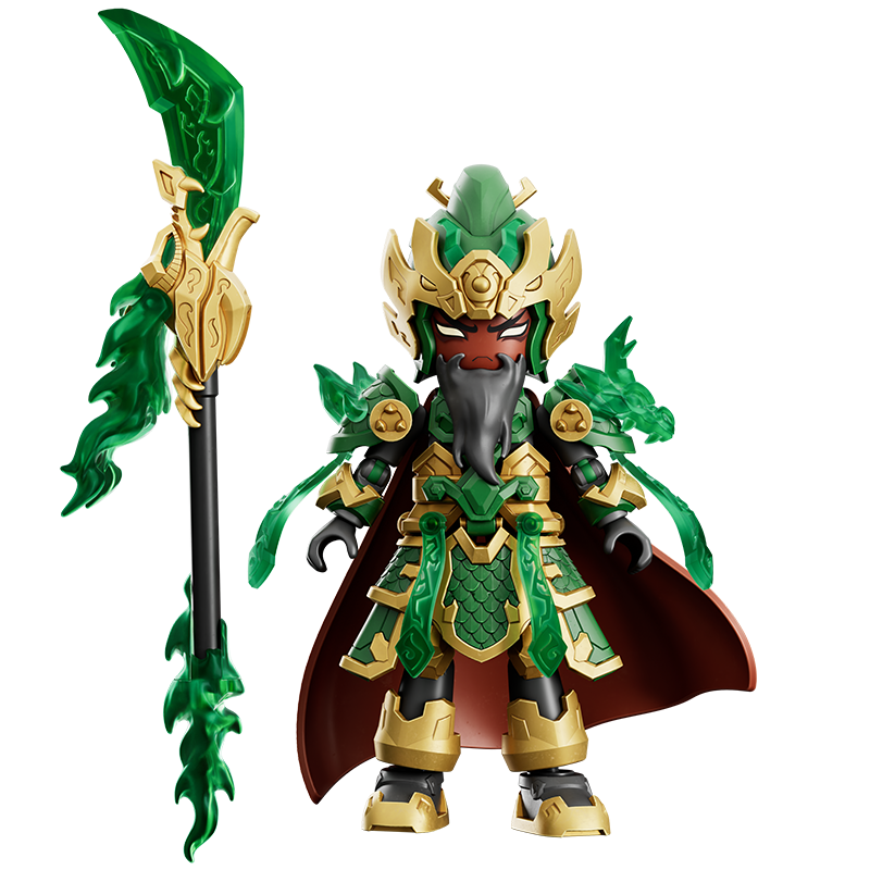 Blokees Figures - Hero Infinity (Model Kit)  Armor Version 21 -Guan Yu (Divine Armour)