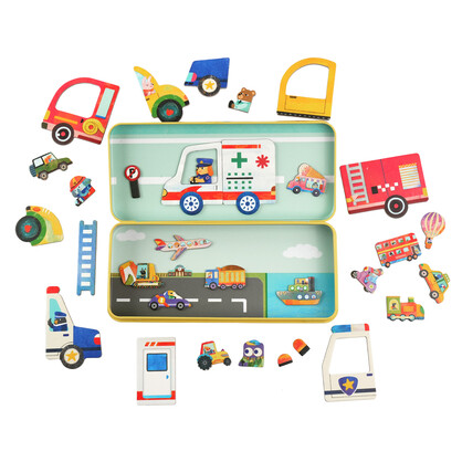 Travel Magnetic Box- Vehicles