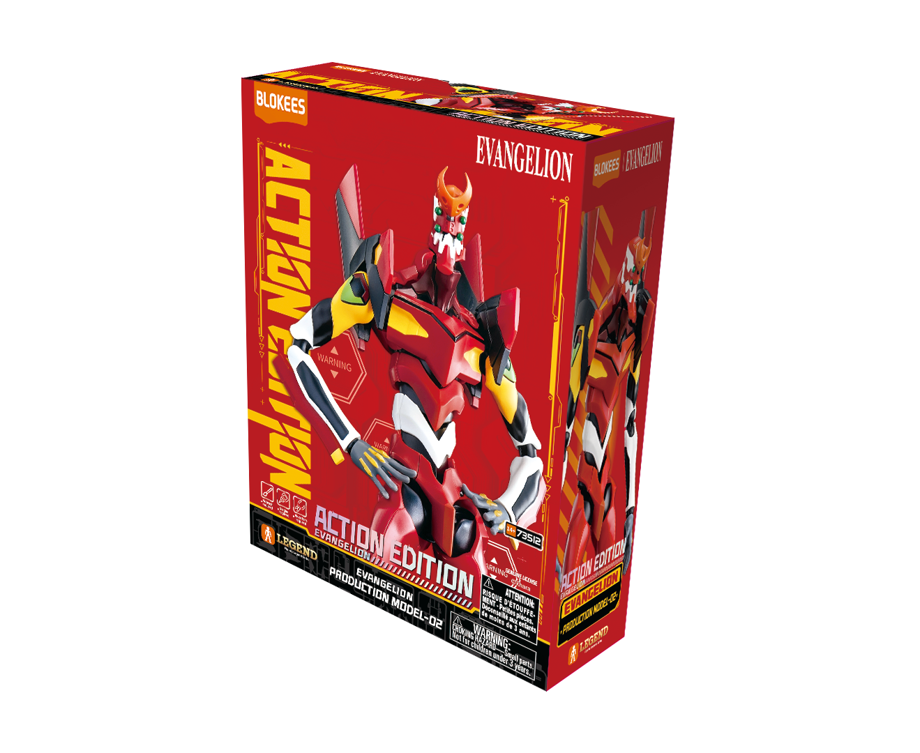 Blokees Figures - Action Edition Evangelion Production Model 02