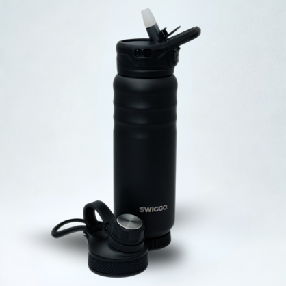Swiglet Vacuum Insulated Water Bottle - 710 ml (24 oz) (with 2 lids)