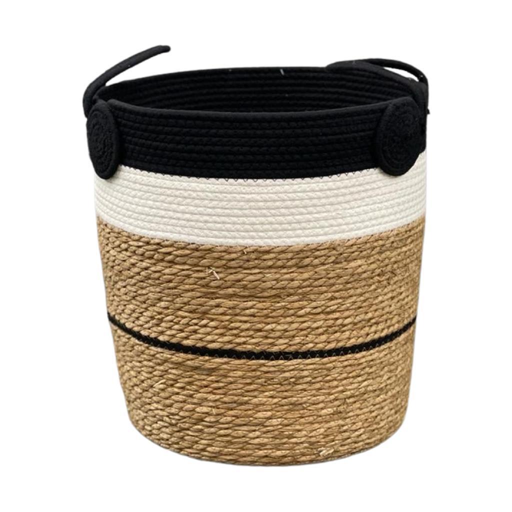 Wholesale Zebra Natural Black & White Storage Laundry Baskets Set of 3