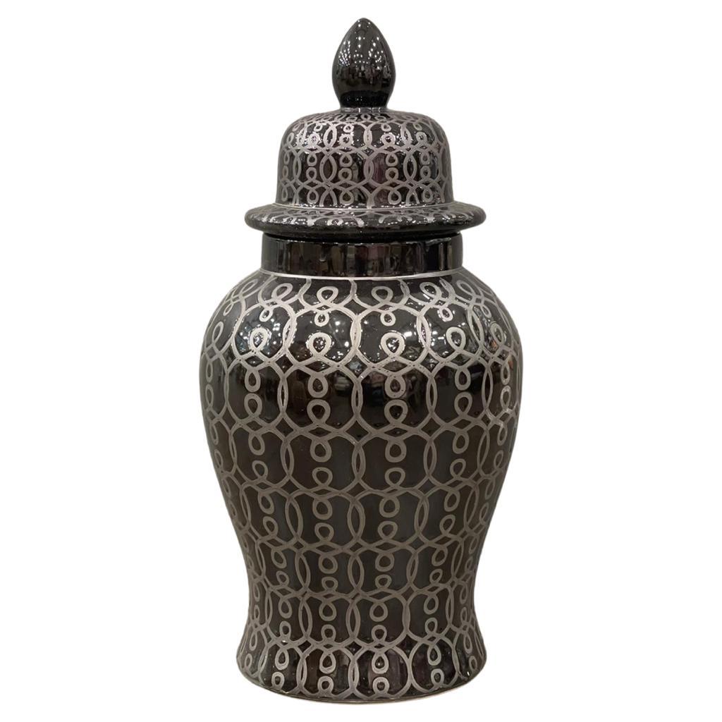 Salvador Black Ginger Jar Small
