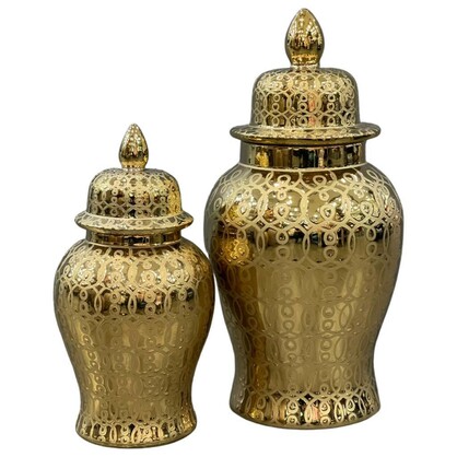 Salvador Gold Ginger Jar Medium