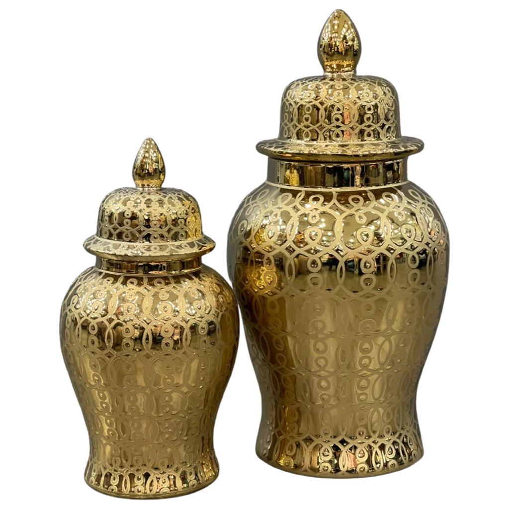 Salvador Gold Ginger Jar Medium