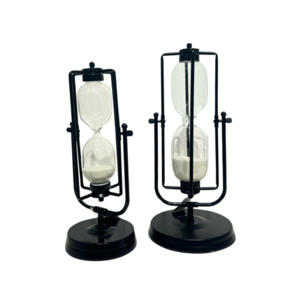 Rectangle Black Hour Glass 60min Large