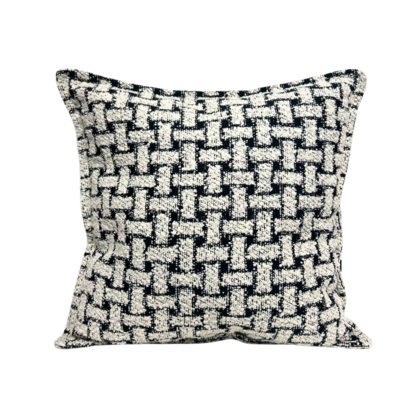 Athens Black Sherpa Cushion Cover 55 x 55cm