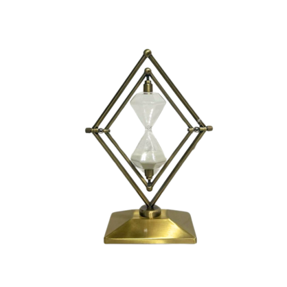 Diamond Shaped Brass Hour Glass 30min