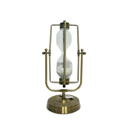 Rectangle Brass Hour Glass 60min Large