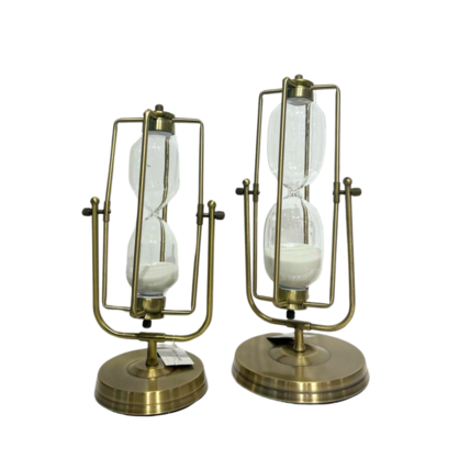 Rectangle Brass Hour Glass 30min Small