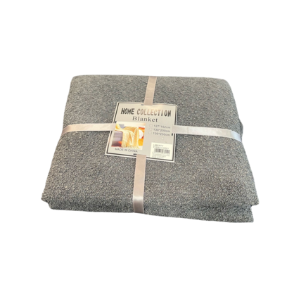 Grey Boucle Throw 180x140cm