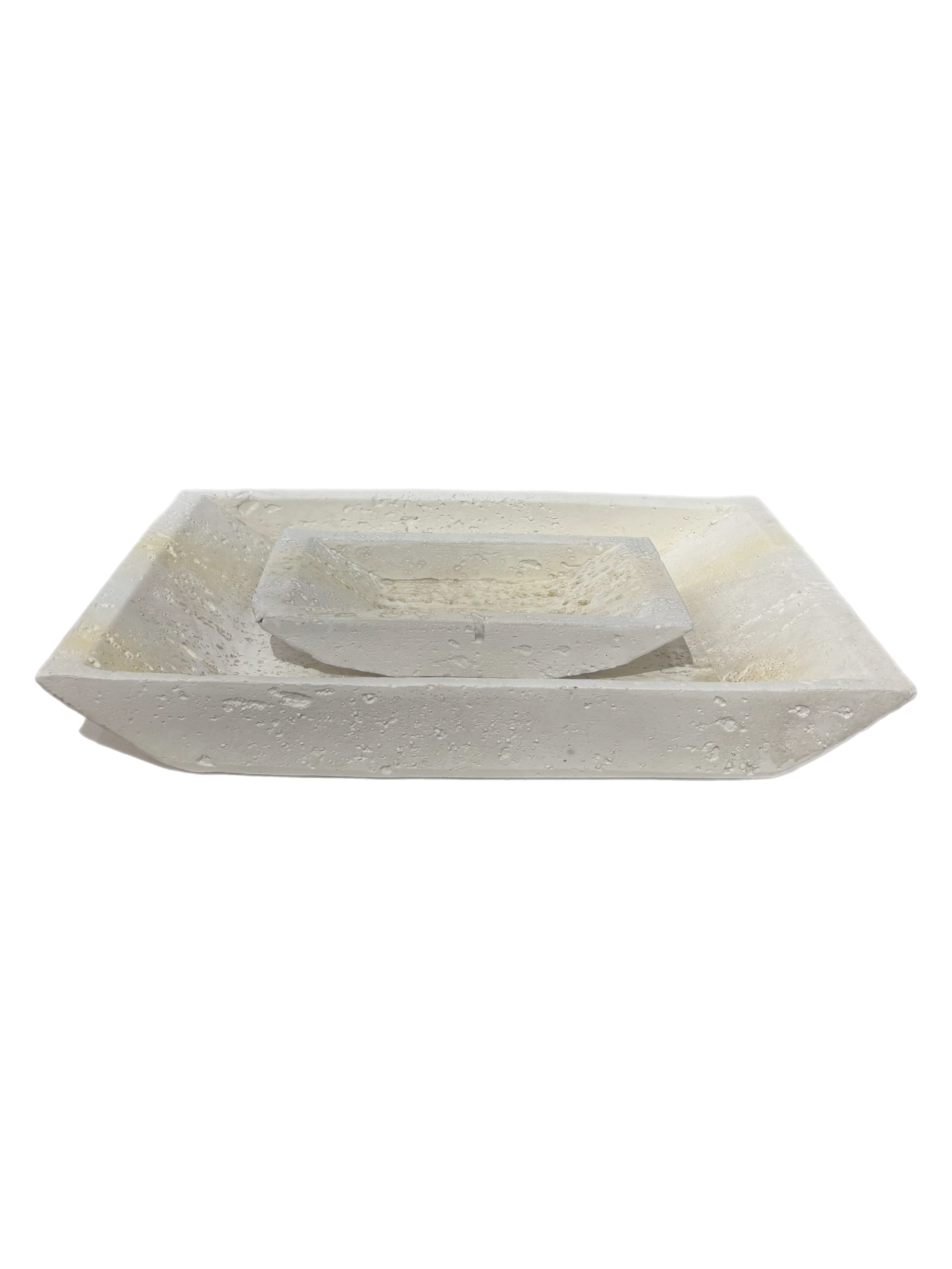 Rectangle Platter/Tray Powdered Stone Small