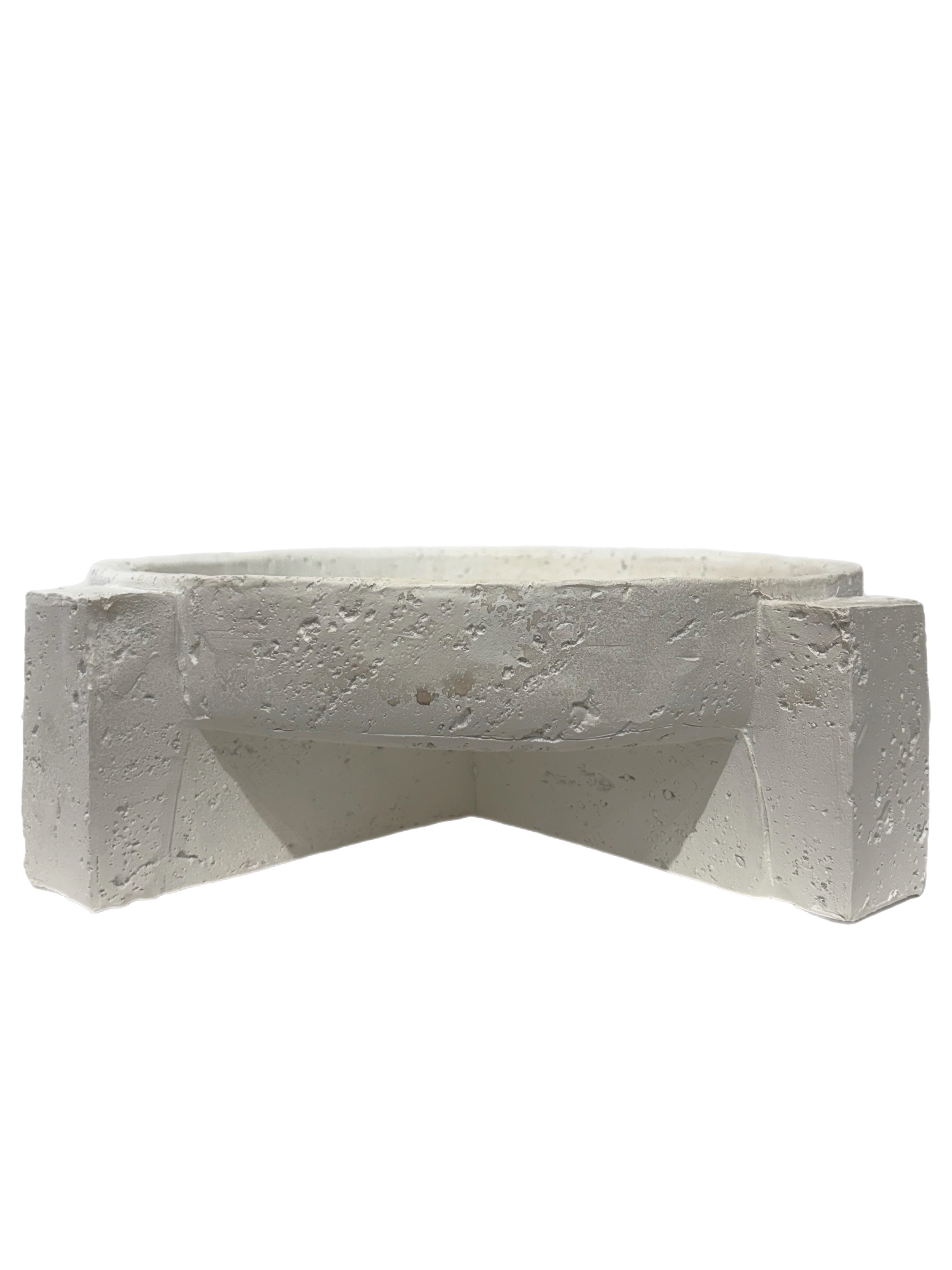 Powdered Stone 4 Leg Footed Fruit Bowl