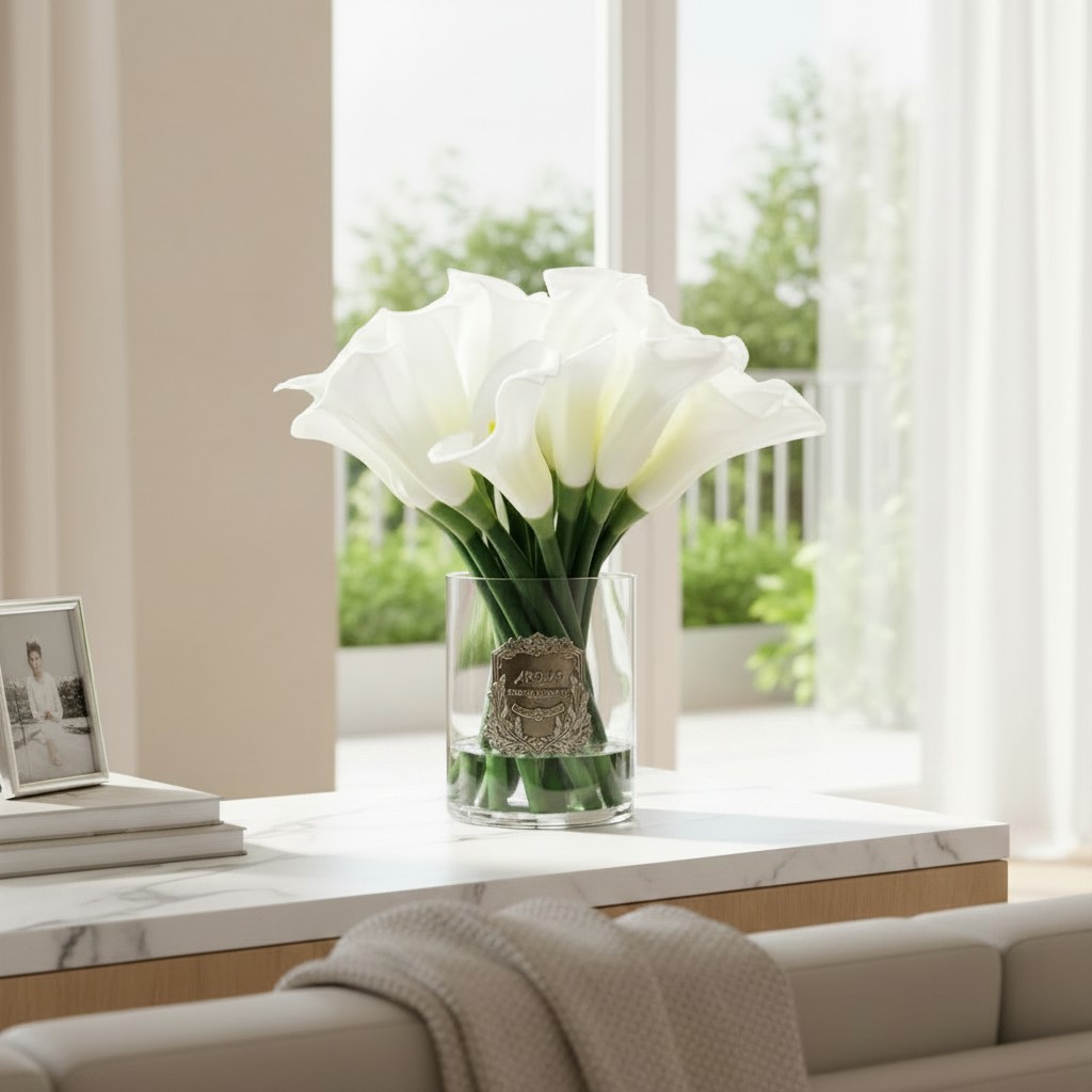 White Lilly Floral Arrangement