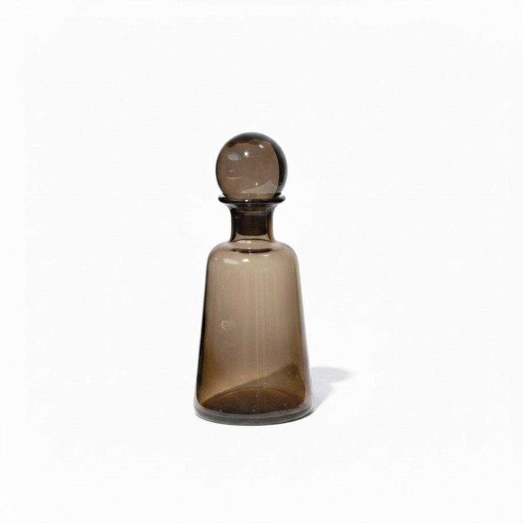 Milano Glass Bottled Vase Large Brown