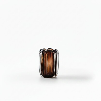 Milano Glass Vase Small Brown