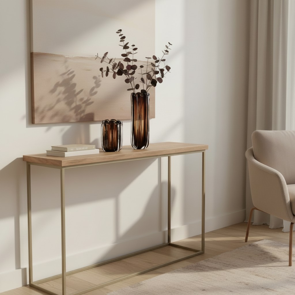 Milano Glass Vase Small Brown