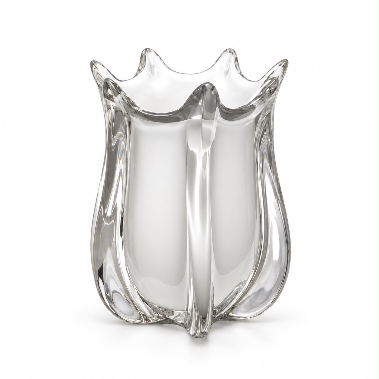 Milano Glass Vase Small White