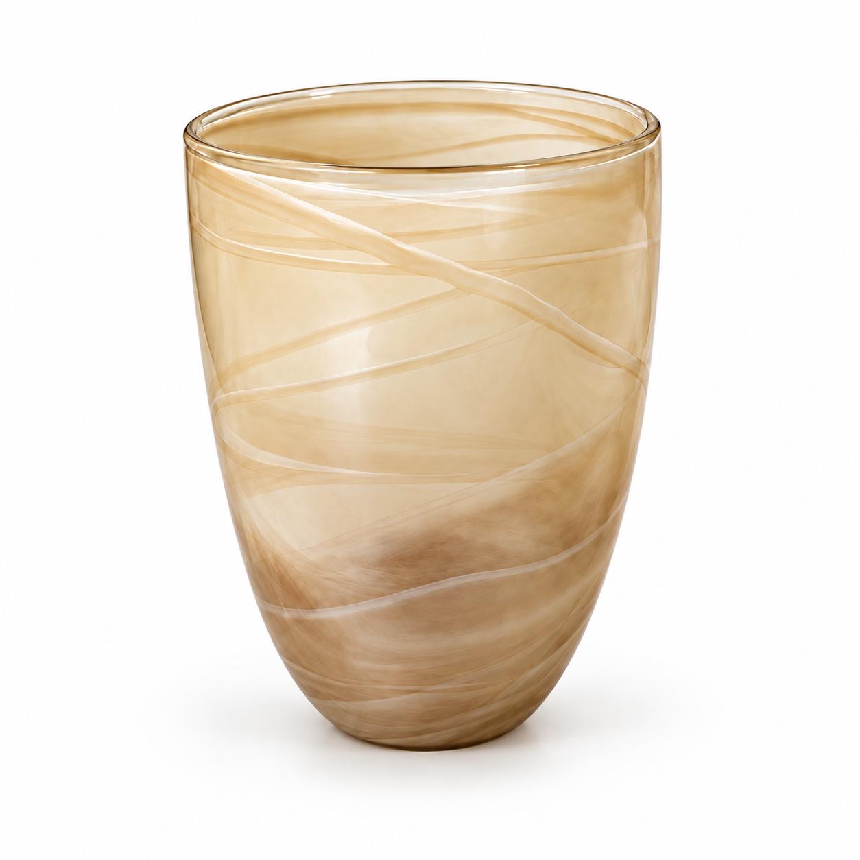 Milano Dusty Amber Glass Vase Large