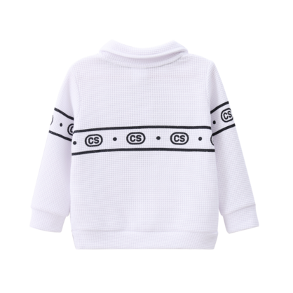 Alfie L/Sleeve Waffle Polo White 00-2 (6 pack)