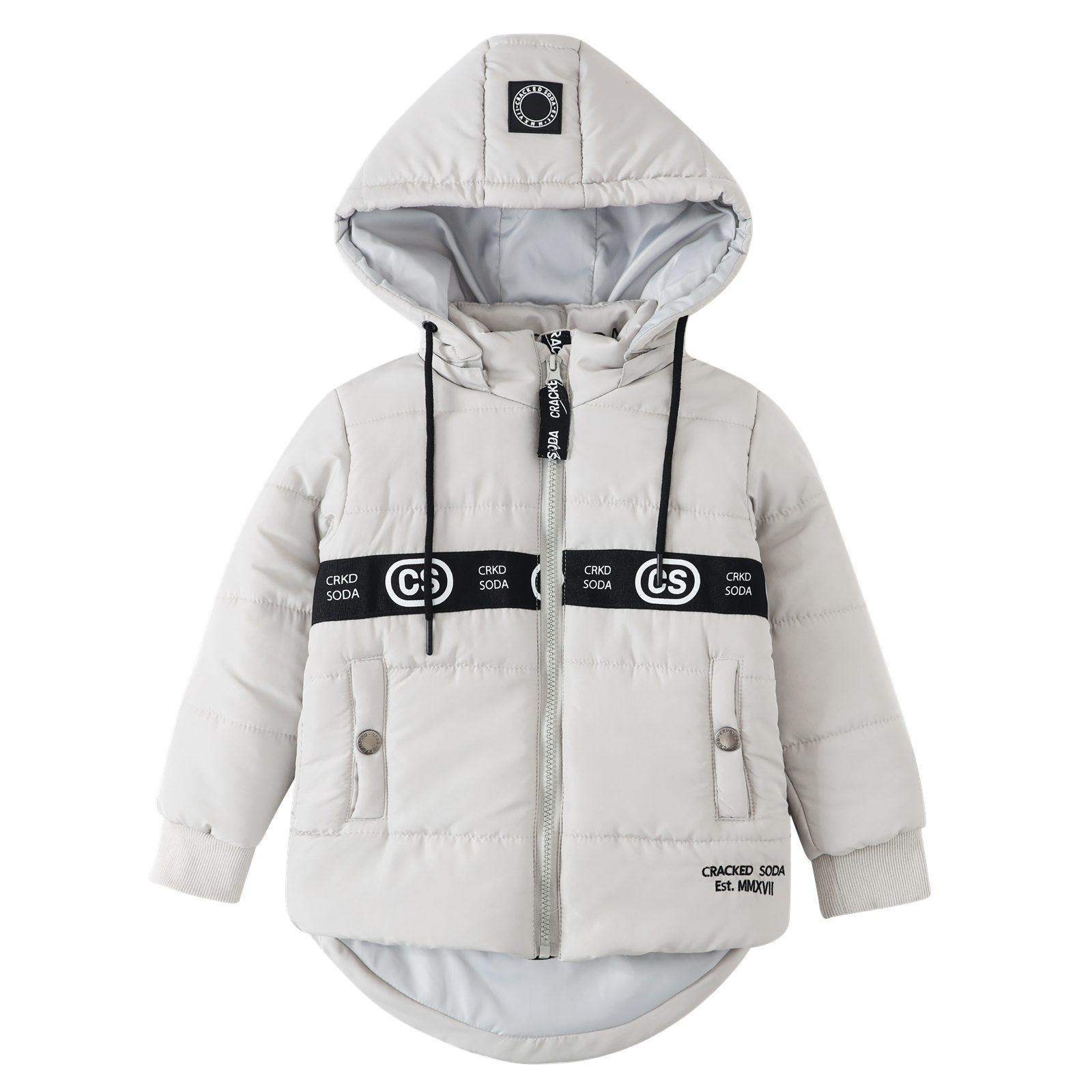 Riley Detailed Hooded Puffer Jacket Oat 00-2 (6 pack)