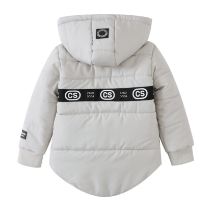 Riley Detailed Hooded Puffer Jacket Oat 00-2 (6 pack)