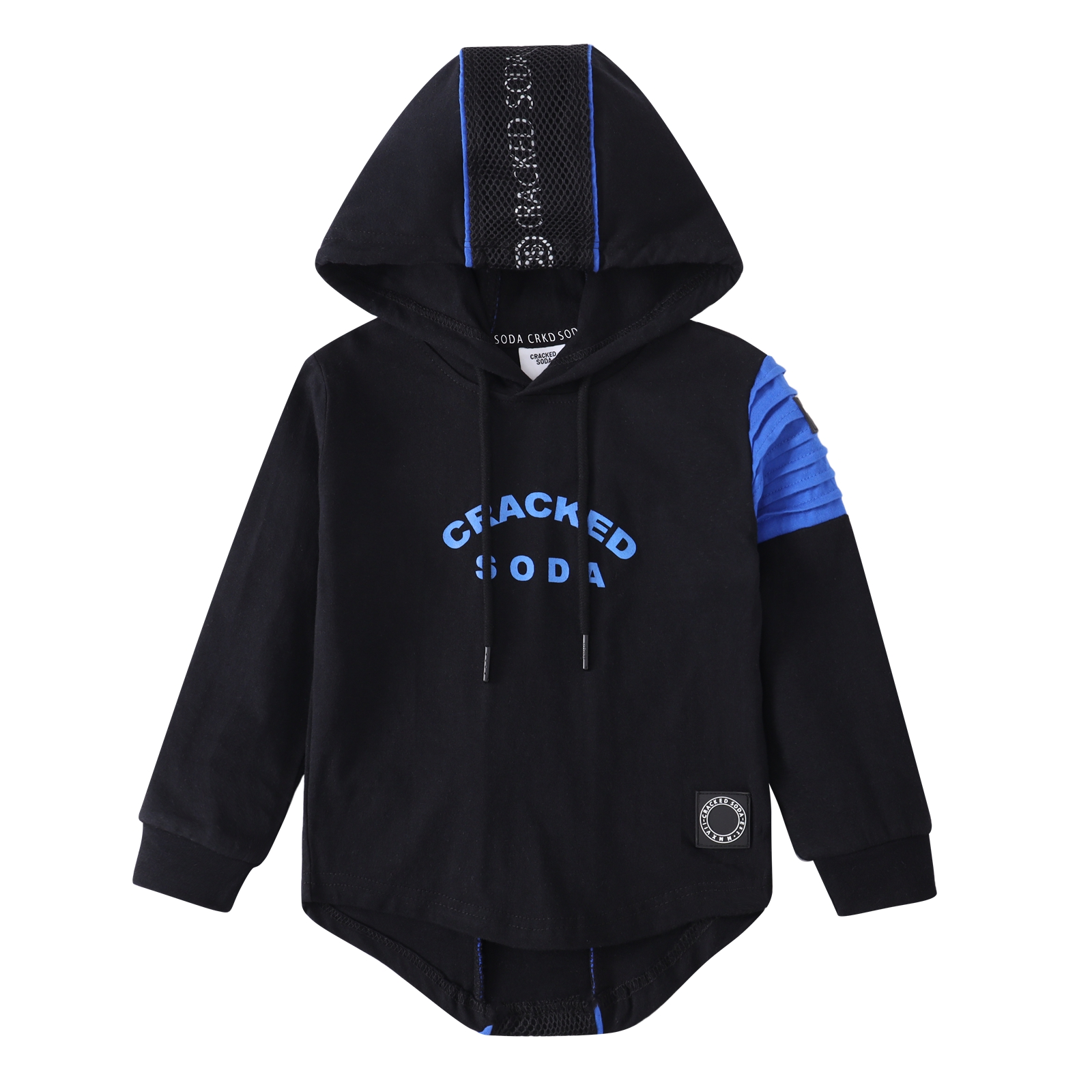 Harlan Cracked Soda Hooded Tee Electric Blue 10-16 (6 pack)