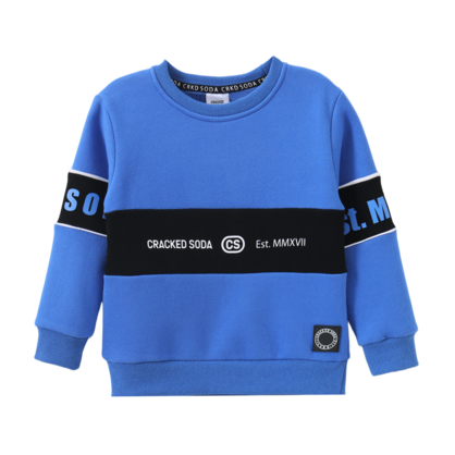 Harlan Detailed Crew Electric Blue 3-8 (6 pack)