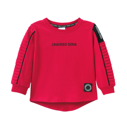 Sammy Detailed Tee Red 3-8 (6 pack)