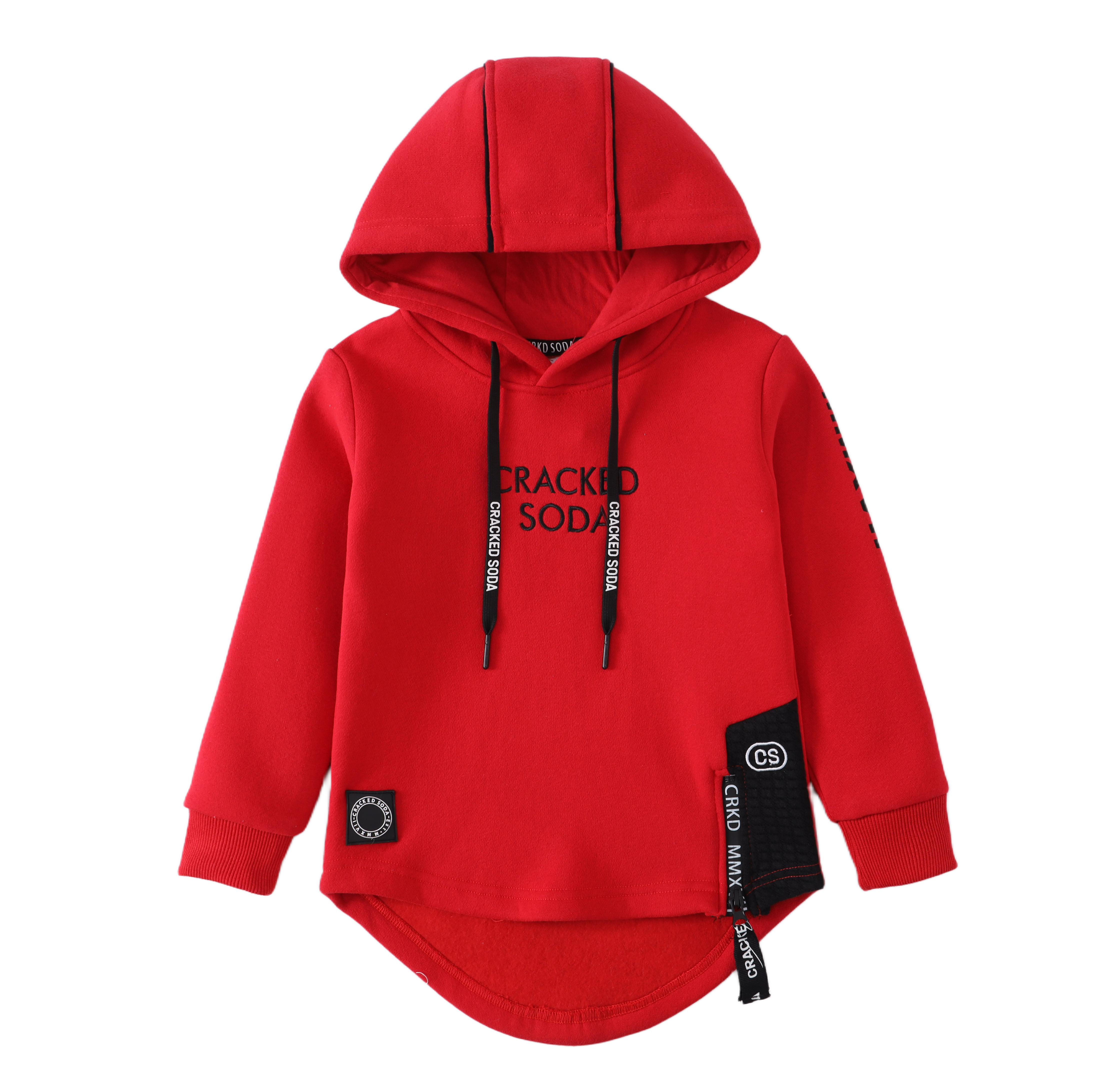 Sammy Detailed Hoodie Red 3-8 (6 pack)