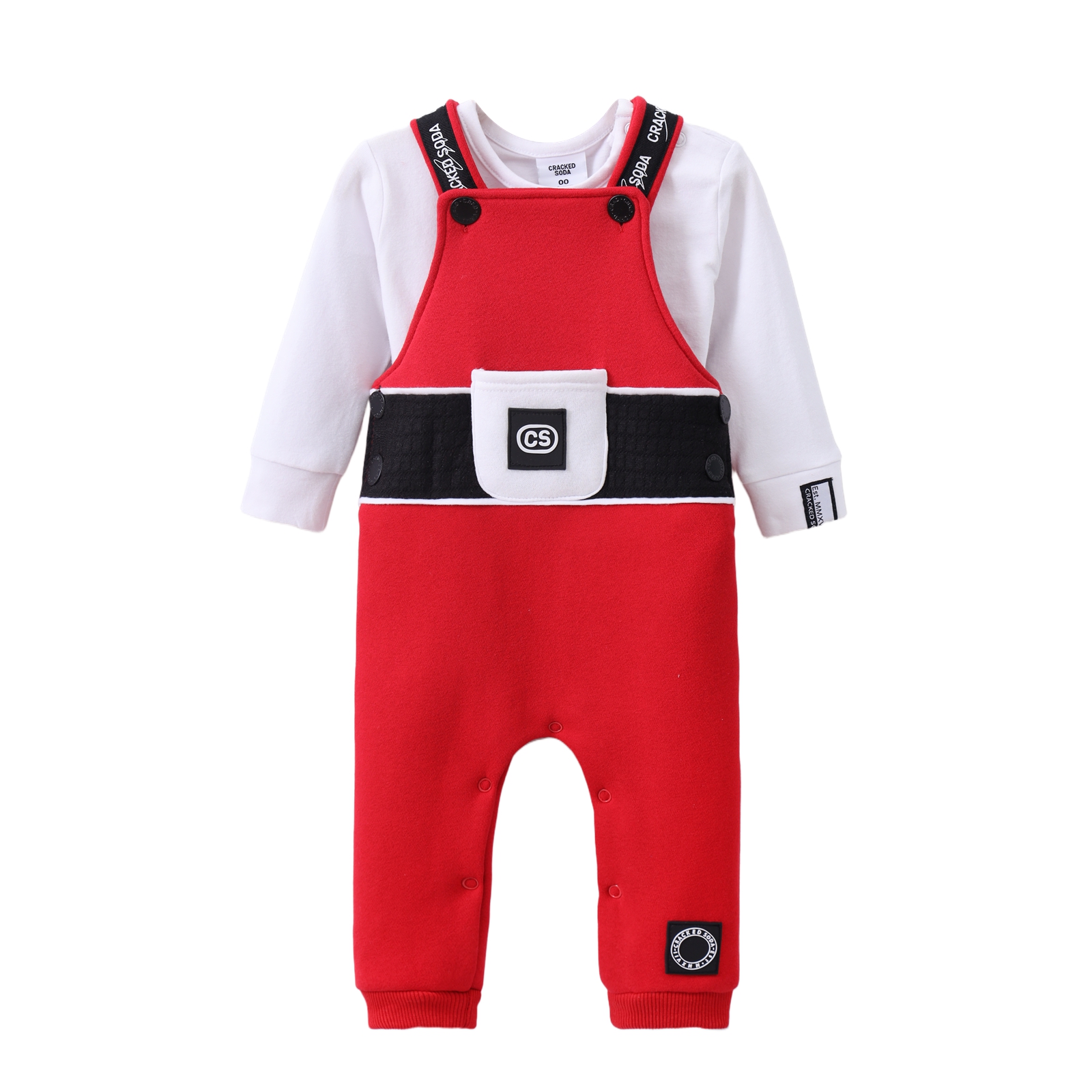 Sammy Detailed Overalls Red 0000-3 (10 pack)