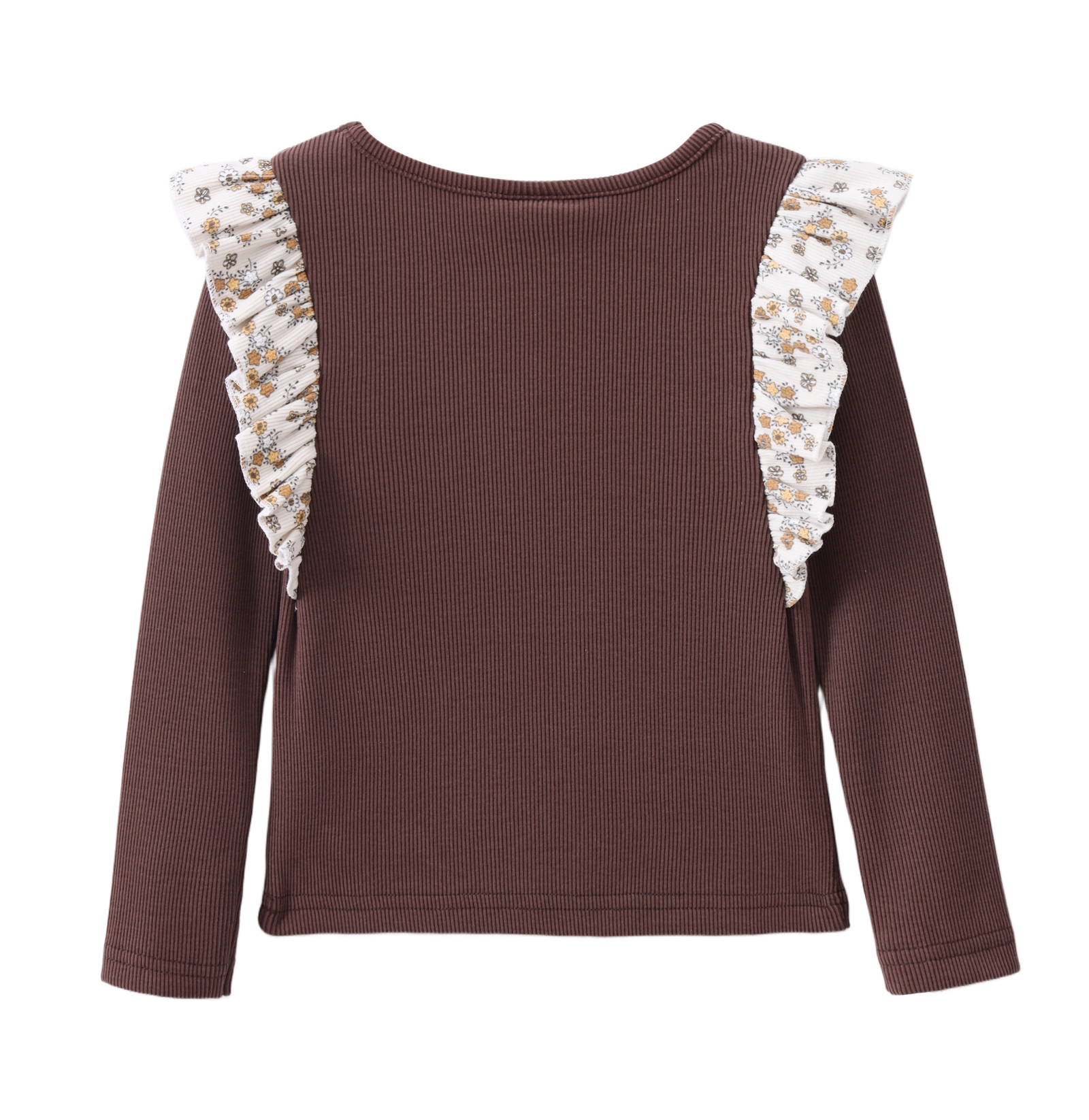 Poppy Fleece Ribbed Frill Top Biscuit 3-8 (6 pack)