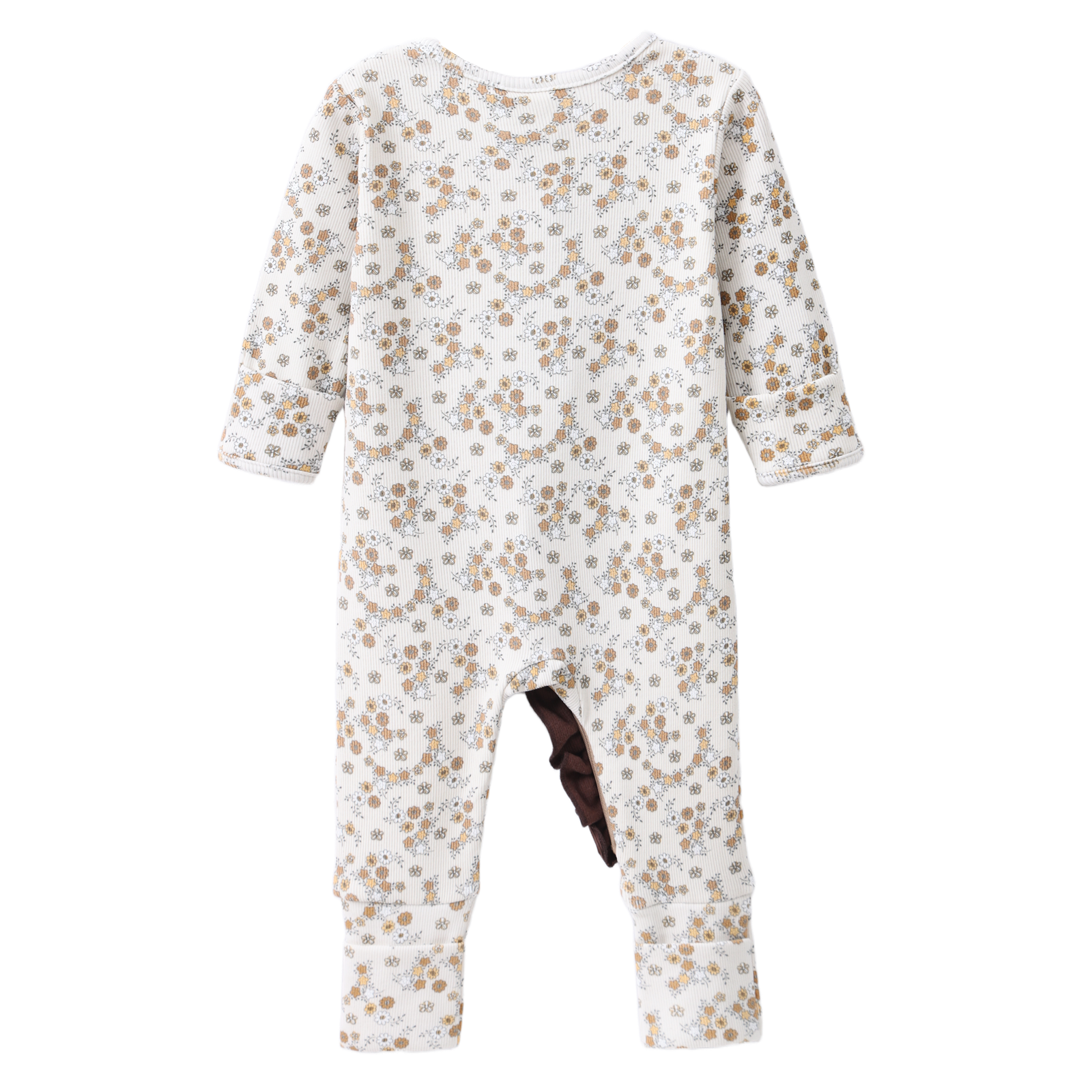 Poppy Fleece Ribbed Pattern Romper Floral 0000-2 (10 pack)