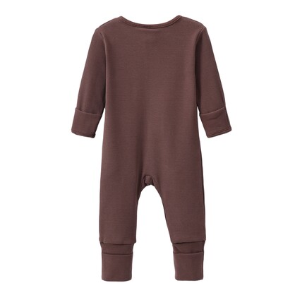 CS Essential Fleece Ribbed Romper Biscuit 0000-2 (10 pack)