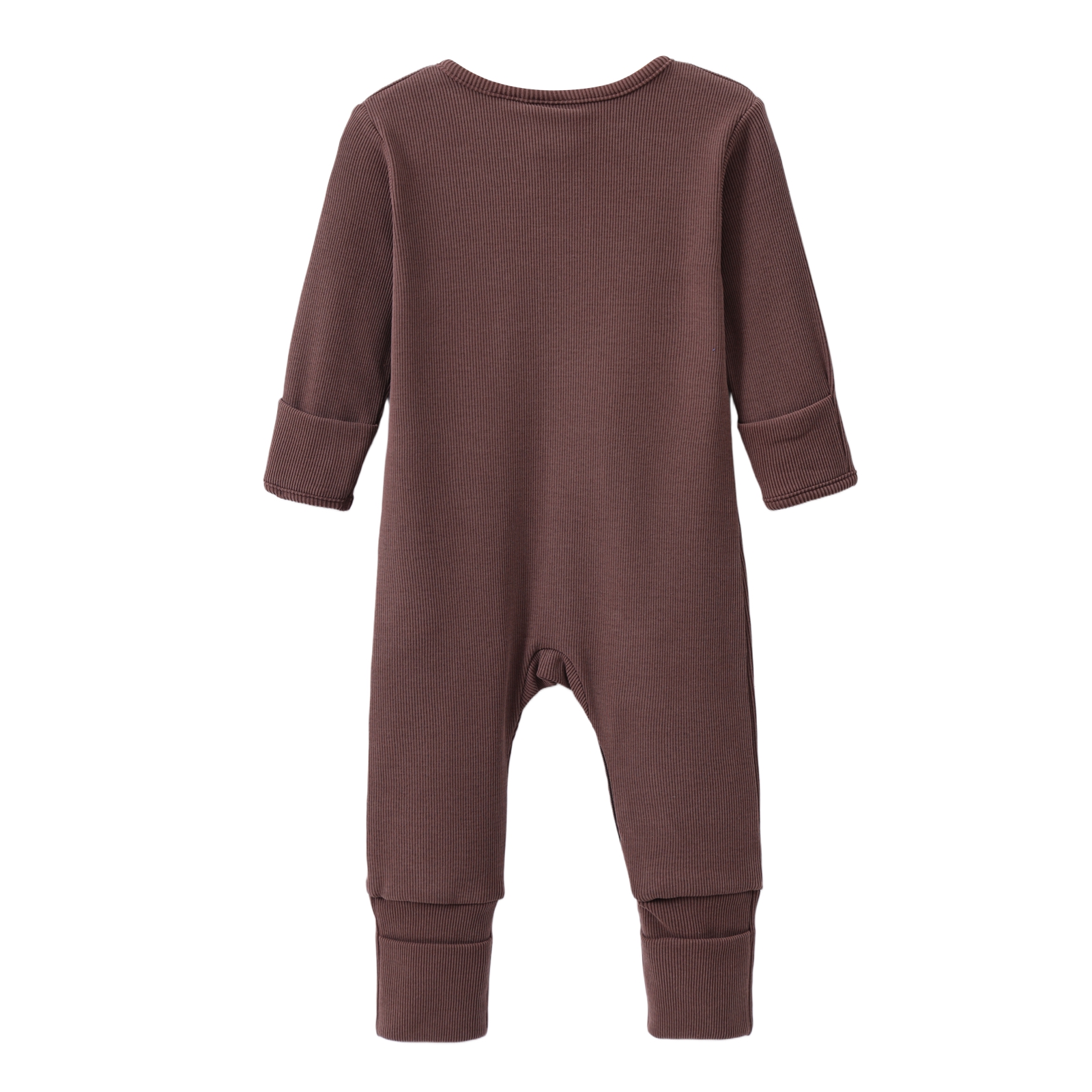 CS Essential Fleece Ribbed Romper Biscuit 0000-2 (10 pack)