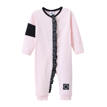 Cleo Detailed Frill Romper Pink 0000-2 (10 pack)