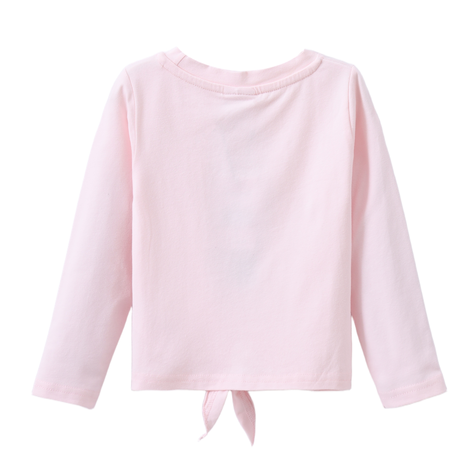 Cleo Embossed Neck L/S Tie Top Pink 3-8 (6 pack)